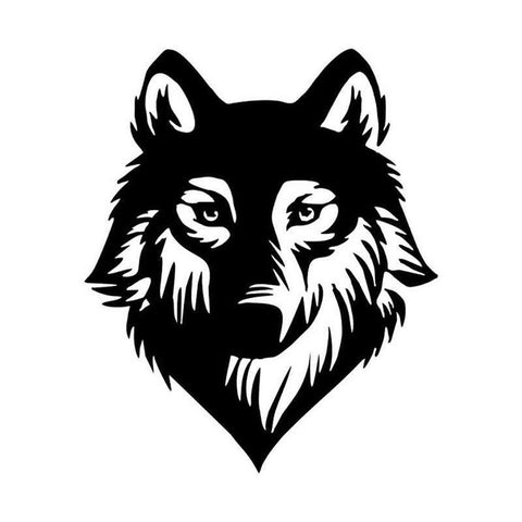  Tête de Loup en Métal 3D de Voiture Autocollant de Voiture en  Métal 3D Tête de Loup Logo de Voiture Logo Tête de Loup pour Personnalité  Voiture Autocollant Tête Loup